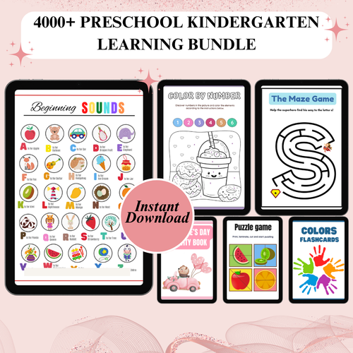 4000+ Preschool Kindergarten Learning Bundle