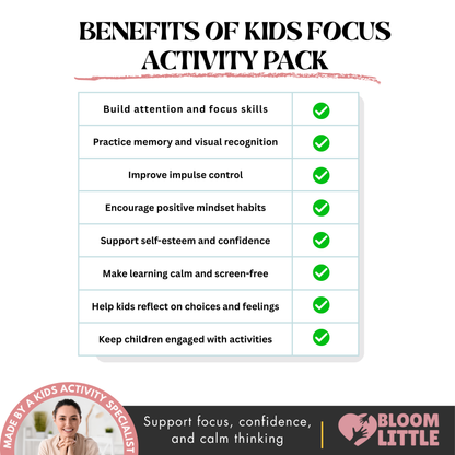 Kids Focus Activity Pack