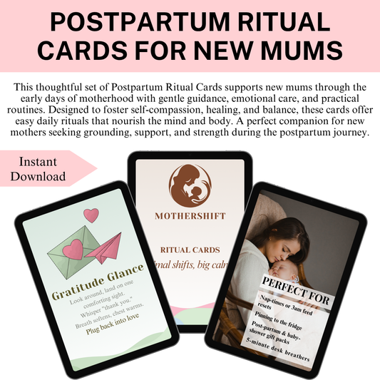 Postpartum Ritual Cards for New Moms